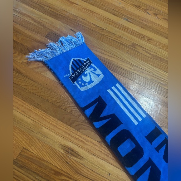 2012 Adidas Montreal Impact MLS Inaugural Season Blue and White Supporters Scarf - Picture 4 of 8